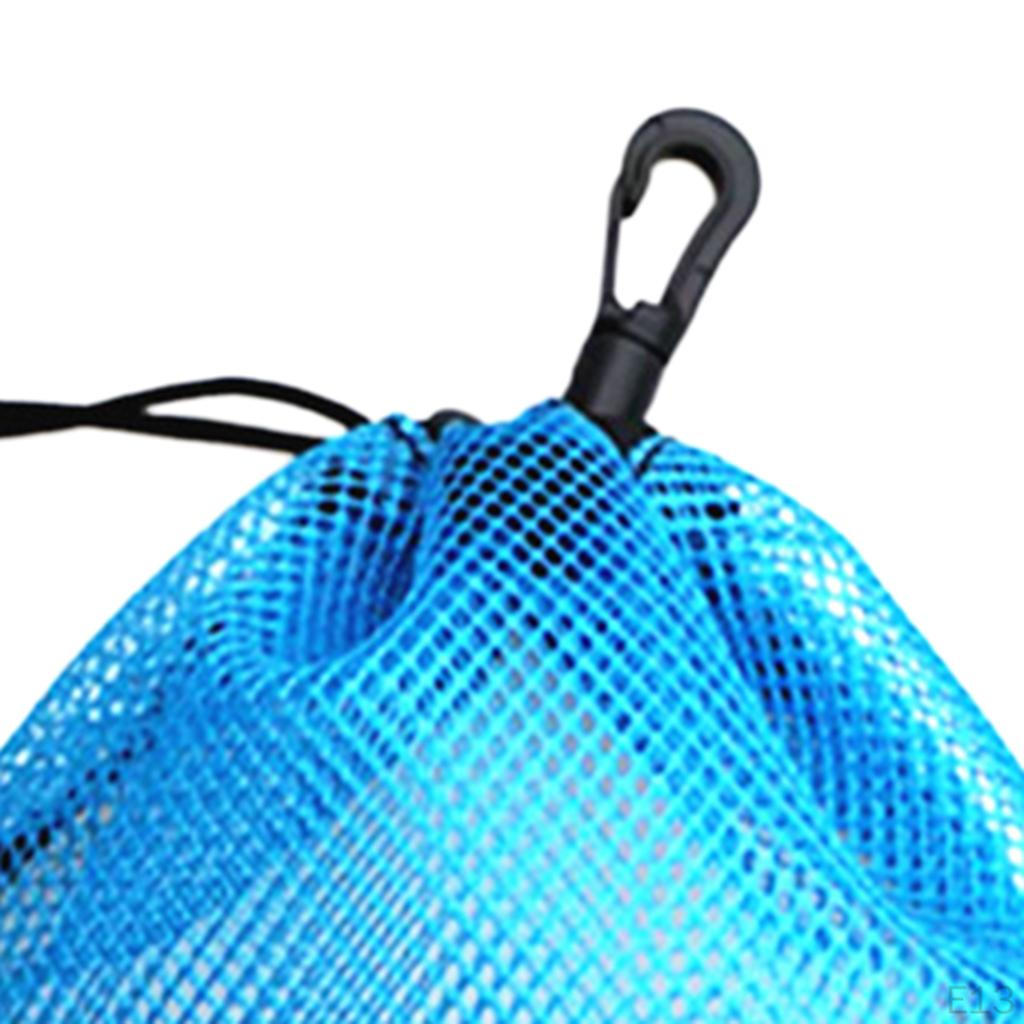 Ball Net Mesh Carrying Bag with Snap Hook for Tennis Balls, Golf Table Cm