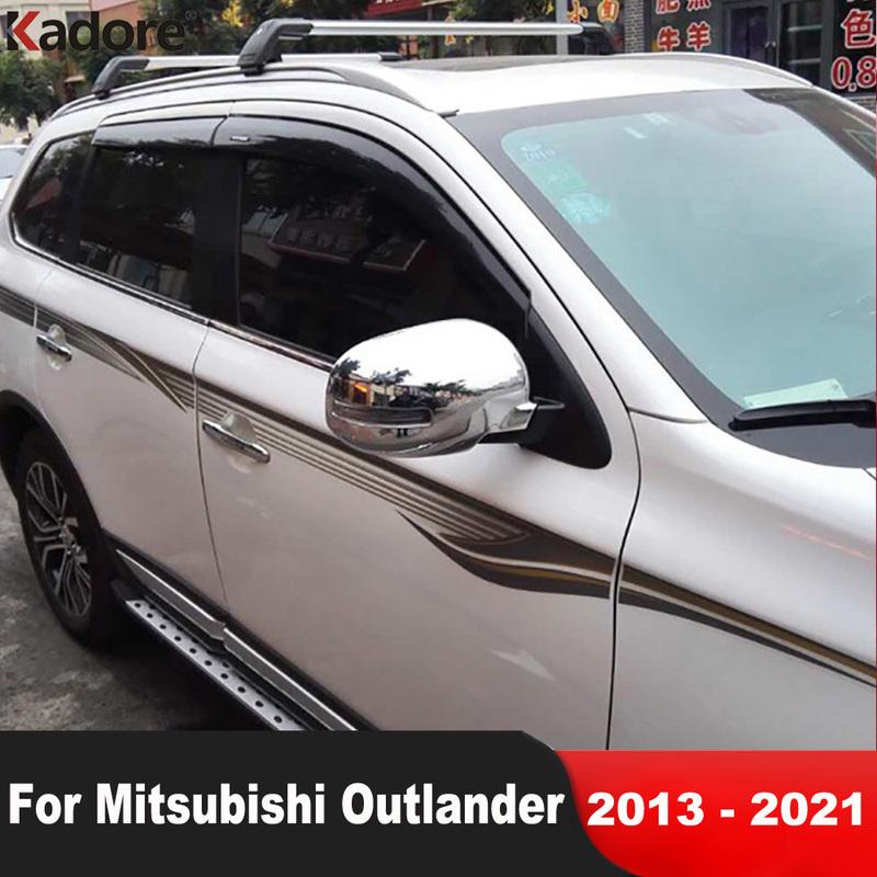 

Накладка на зеркало заднего вида Для Mitsubishi Outlander 2013-2018 Хромированные накладки на боковые зеркала автомобиля Аксессуары