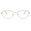 Full Rim Oval Gold Eri 796c Fashion Unisex Eyeglasses