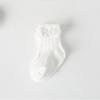 5Pair/Lot New Baby Children's Non-slip Autumn Winter Cotton Socks Solid Color Baby Foot Socks Girls Breathable Ruffled Socks