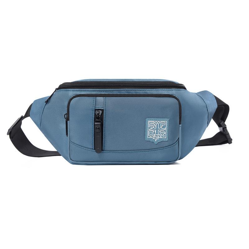 

Мужская деловая нагрудная сумка, многослойный рюкзак через плечо на одно плечо, 2024 Tide, портативная одежда в иностранном стиле, мужские сумки небесно-голубой