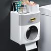 Ally Light Luxury Grey Double-Layer Toilet Paper Holder