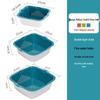 CHAHUA 6-Piece Double-Layer Vegetable Washing & Strainer Basket Set