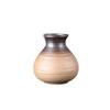 Zen Retro Ceramic Vase: Simple Antique Pottery for Dried Flowers, Small Table Ornament, or Hydroponic Plant Container for Living Room.