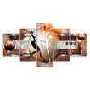 Bunte Figur Balltanz Abstrakte Kunst 5-teilig Fünf-Panel Wandleinwand Druck Modernes Poster Bild Heimdeko Geschenk für Ihn für Sie