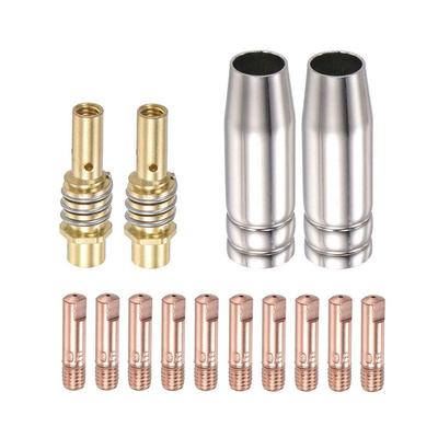 MB 15AK 0.8mm Contact Tip Melt Inert-Gas (MIG) Welder Accessory Set of 14pcs
