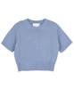 HARDCORE HAPPINESS Moonlight Logo Round Neck Knit_Sky Blue
