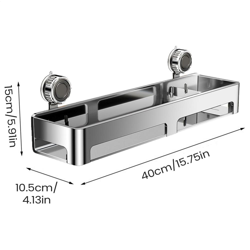 

Bathroom Shelf Organizer Suction Cup Wall Shelves for Bathroom Rustproof Holder Organization and Storage for Home Decor Hotel