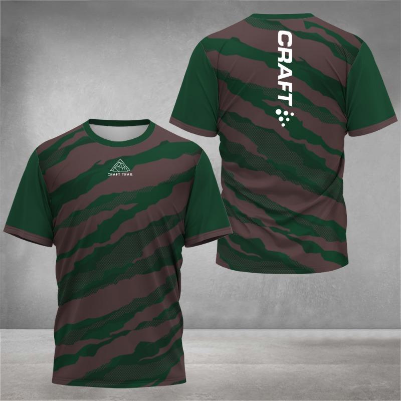 2026 new men's hiking sports letter print comfortable and breathable round neck T-shirt summer outdoor casual top