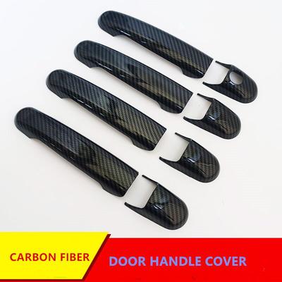 For Volkswagen Vw Sharan 1995 - 2010 Carbon Fiber Chrome Exterior Side Door Handle Covers Set Trim