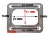 4-Hole Stainless Steel Exhaust Gasket for Turbochargers T04E, T66, T7