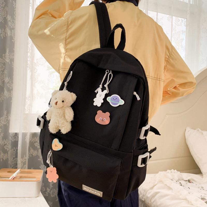 Rucksack Leichtgewicht Mädchen Große Kapazität Süßer Lässiger Rucksack Grundschule Reise Schule Sekundarstufe Koreanischer Rucksack