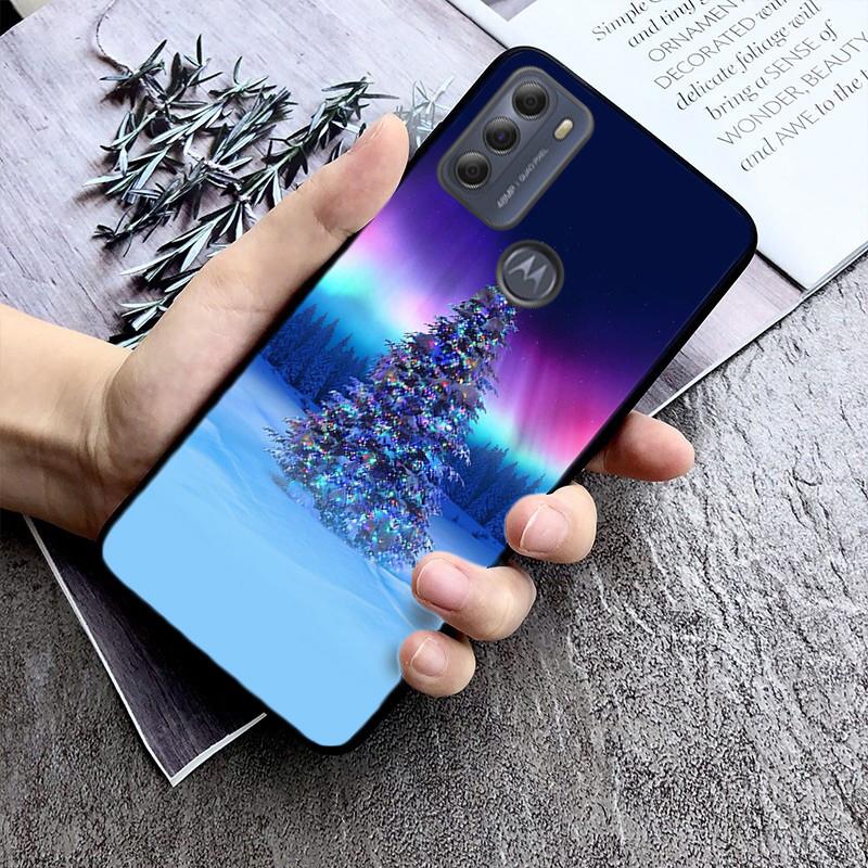 

Christmas Tree Ball Phone Case For Motorola Moto G85 G55 G05 G14 G75 G31 G50 G10 G20 G30 G60 G13 G32 G84 G54 G53 G72 G24 Power Moto G14