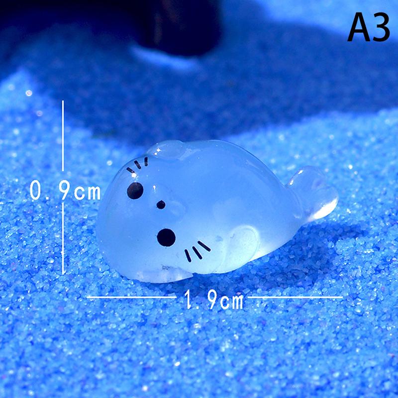 Cute Luminous Bunnies Microlandscape Mini Ornaments Fairy Gardening Miniature Figurines Resin Crafts Home Decoration