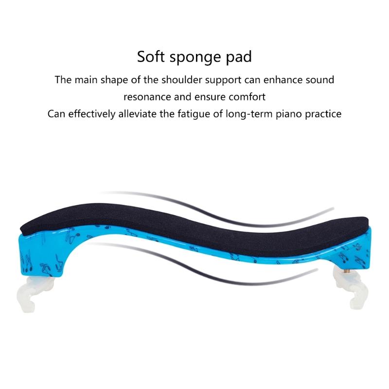 Comfortable Violin Shoulder Rest 4/4 and 3/4 Universal Violin Shoulder Rest with Height Adjustable Feet Durable