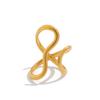 Golden Color Rings for Women Men Colorfast Popular Party Personalized Exaggerated Charms Jewelry Gifts