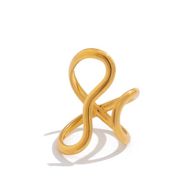 Golden Color Rings for Women Men Colorfast Popular Party Personalized Exaggerated Charms Jewelry Gifts