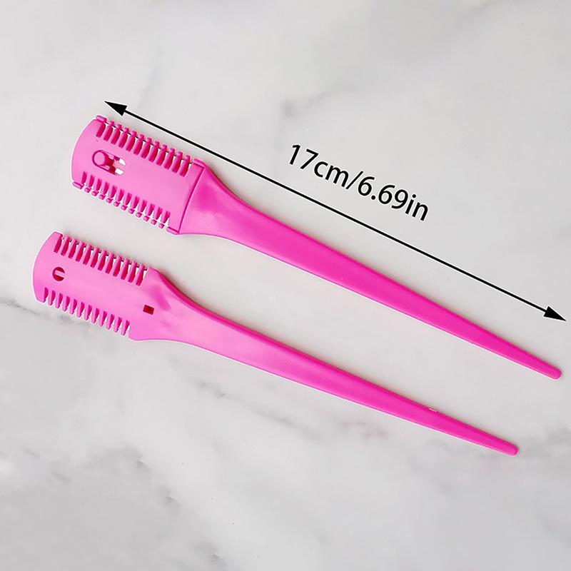 Hair Cutting Comb Hair Brushes With Razor Blades Hair Trimmer Cutting Thinning Tool Barber Tool Hair Salon Diy Styling Tools