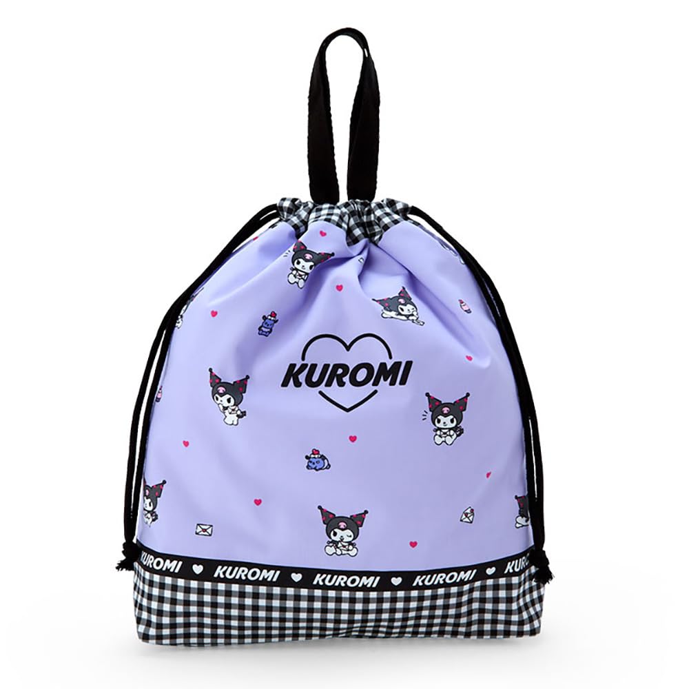 Sanrio Kuromi Drawstring Pouch with Handle 256005