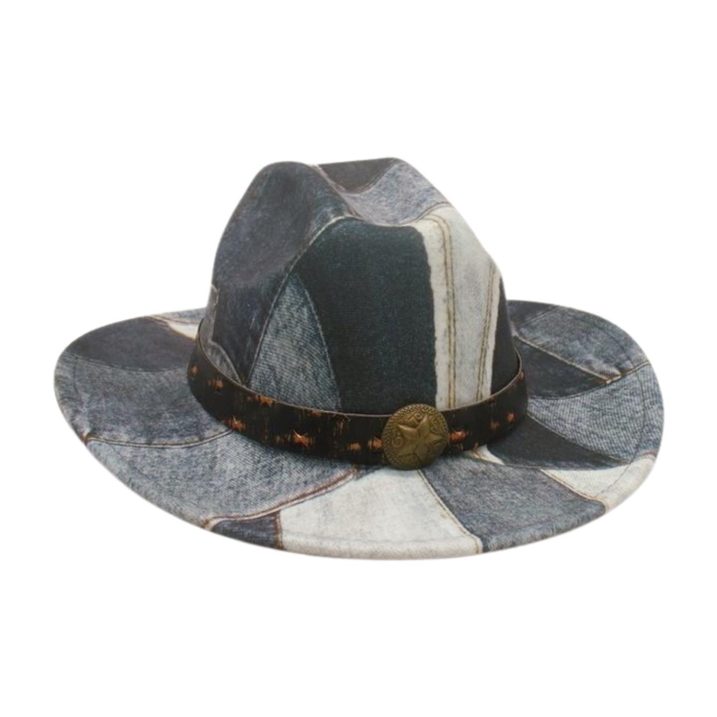 

Ethnic Style Photography Concave Shape Simple Retro Western Cowboy Hat Travel Vacation Jazz Hat Retro Cowboy Top Hat [one word top] one size fits all