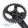 Aluminum Alloy Bike Crankset 34T Bike Crank Arm Set Bike Single Crankset  Bike Repair Upgrades
