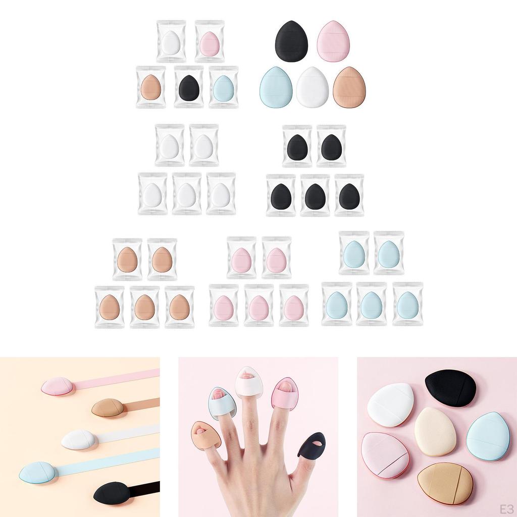 5 Pcs Powder ,makeup Sponge,soft Powder,wet,dry,mini Makeup Sponge,blending Sponge for Cream,,,