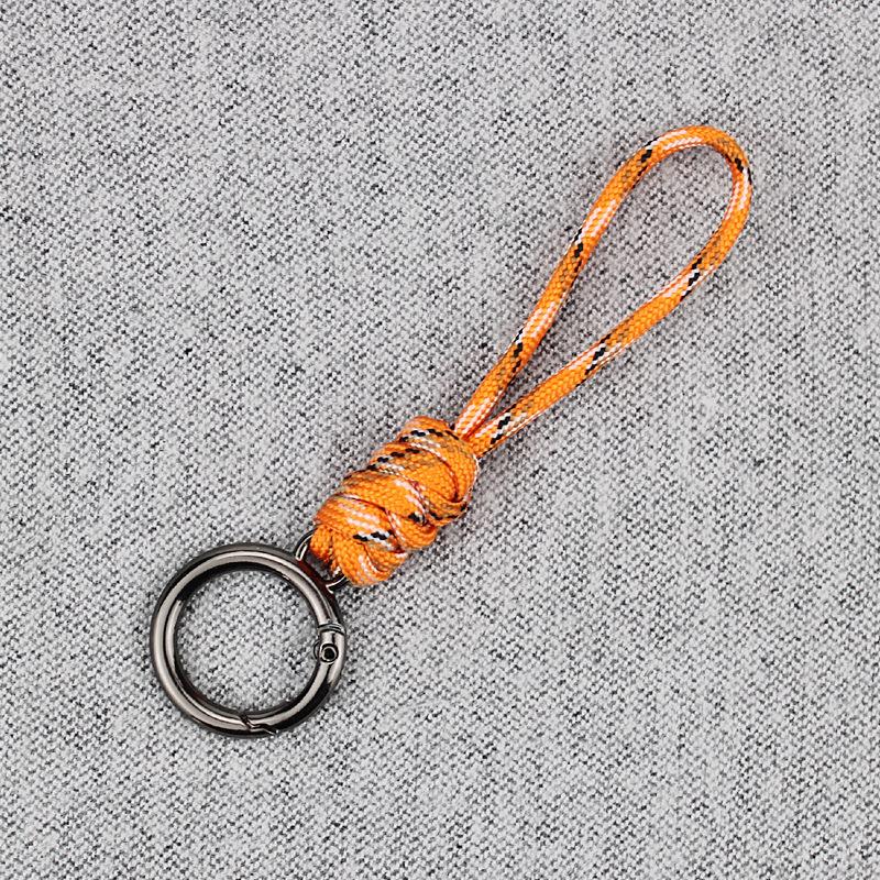 Color Combination Knot Mobile Lanyard Creative Short Braided Lanyard Mobile Phone Case Key Ring Can Be Detachable Anti-loss Rope