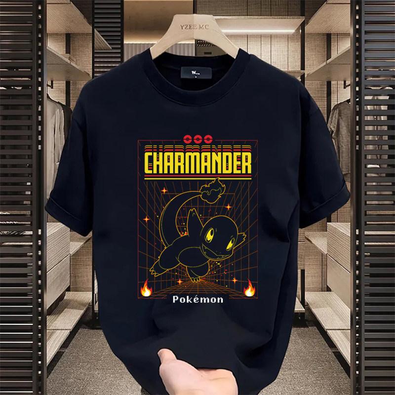 2026Anime Keda Duck Surprise Funny Pok é mon Elf Short sleeved Tshirt for Men and Women S