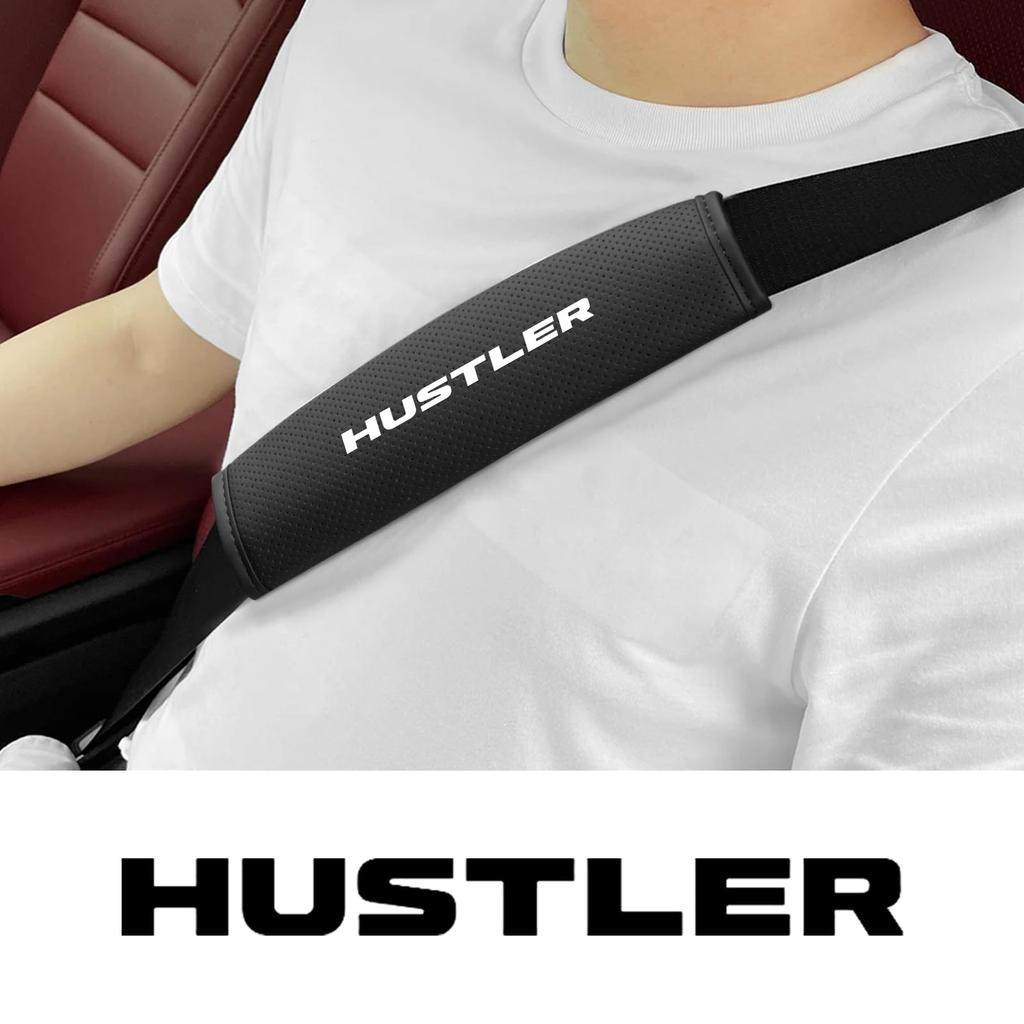 Suzuki Hustler Car Seat Belt Covers and New Hustler Hustler MR52S Custom Car PU Seat Belt Set of 2 Pads, Accessories, Parts, Accessories, Shoulders,