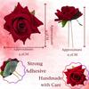 LYF5STAR Handmade Bride Red Rose Floral Juda Pin For Women| Elegant Rose Wedding Hair Accessories |Traditional Indian Hair Accessories for Women &