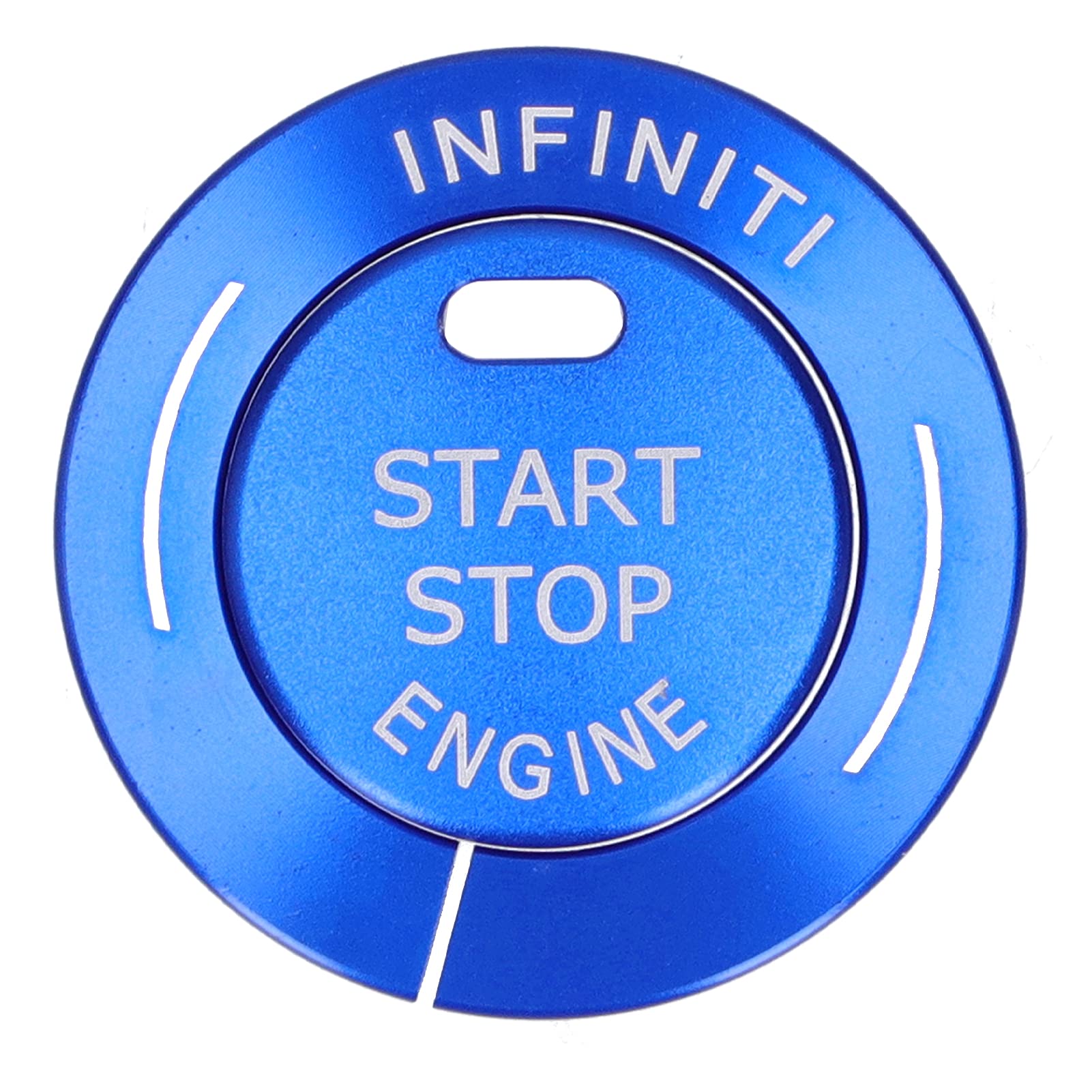 

2 Pcs Engine Start Stop Button Trim Cover Infiniti Q50 Q50L QX60 Aluminum Alloy Decoration (Blue) синий