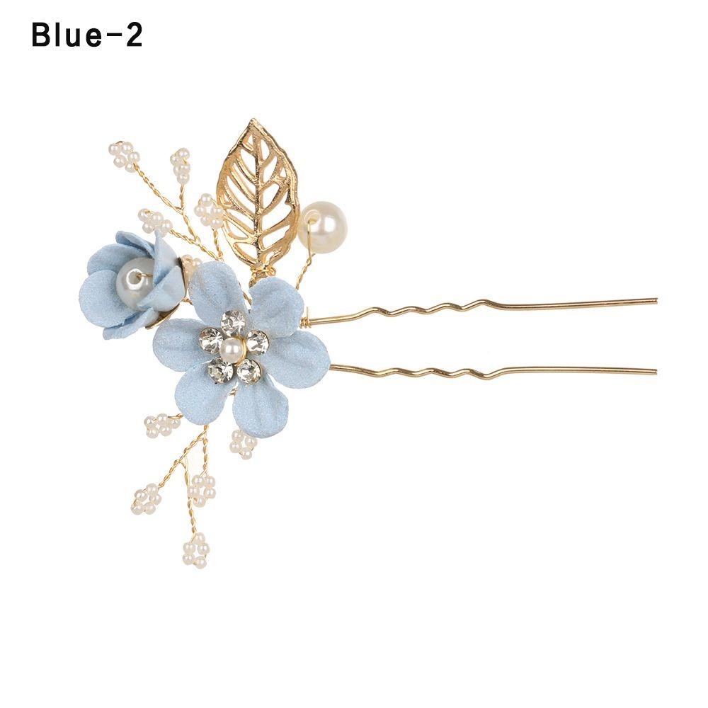 Romantic Bride Hair Jewelry Wedding Bridal Clips Flower Hair Pin Hair Combs Leaves Tiara