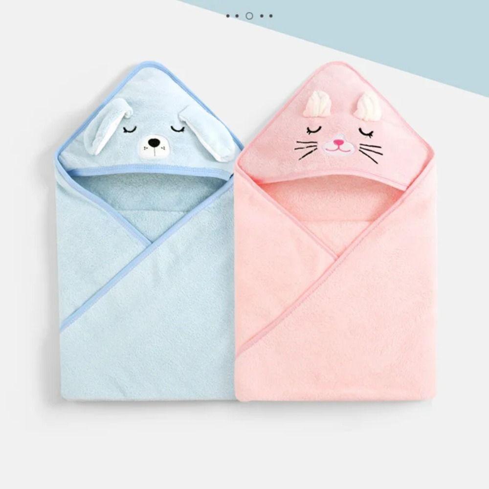 80x80cm Newborn Towel Hooded Toddler Bathrobe Sleeping Swaddle Wrap Baby Bath Towels  Boys