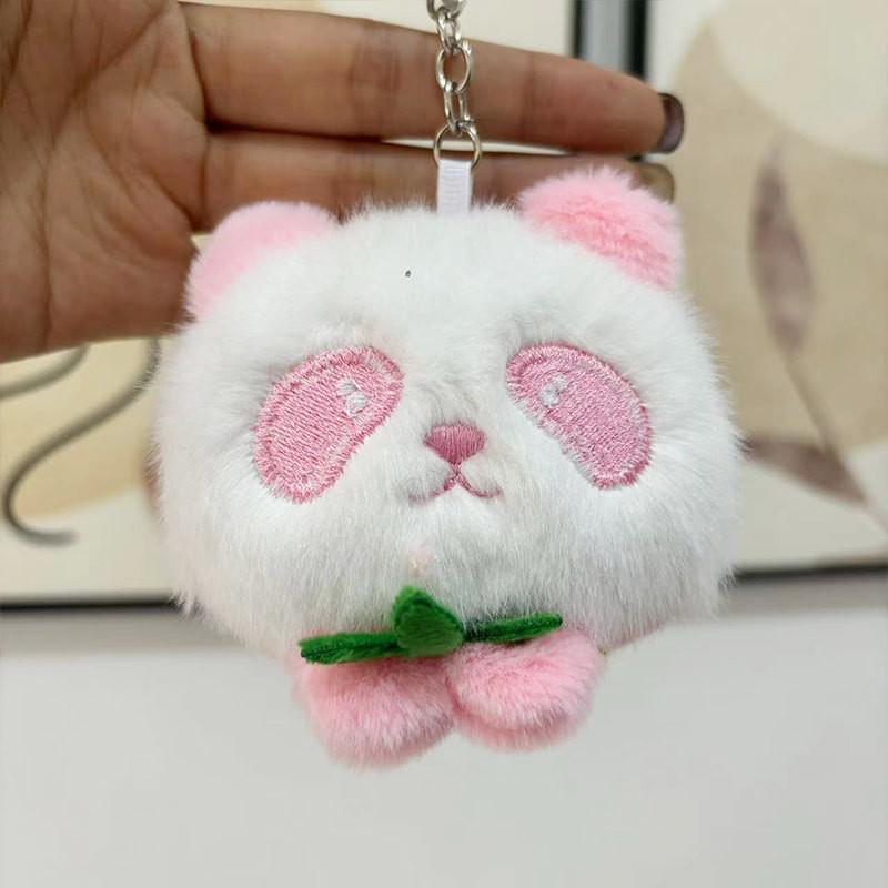 Adorable Panda Plush Toy Four Inch Stuffed Animal Keychain Perfect For Kids Gifts