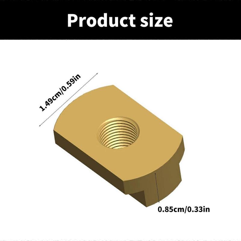 4Pcs 6mm Hydrofoil Screw Mounting T-Nut Surfboard Hydrofoil Screws for most Hydrofoil Tracks Surfing Easy to Use