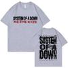 Rock Band System of A Down Cotton T Shirts Men Women Vintage Alternative Metal Music T-shirts Women's Oversized Tshirts