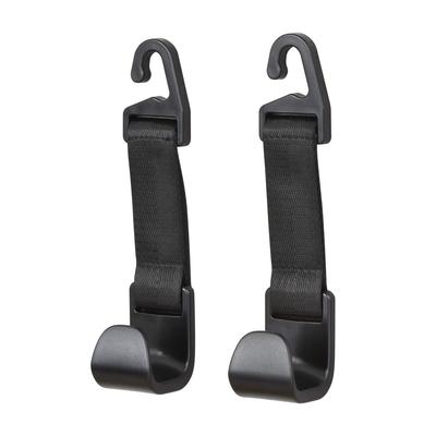 Seiwa IMP129 Ganchos Curtos para Assento para Acessórios de Carro, Pacote de 2 de 2, Capacidade de Carga