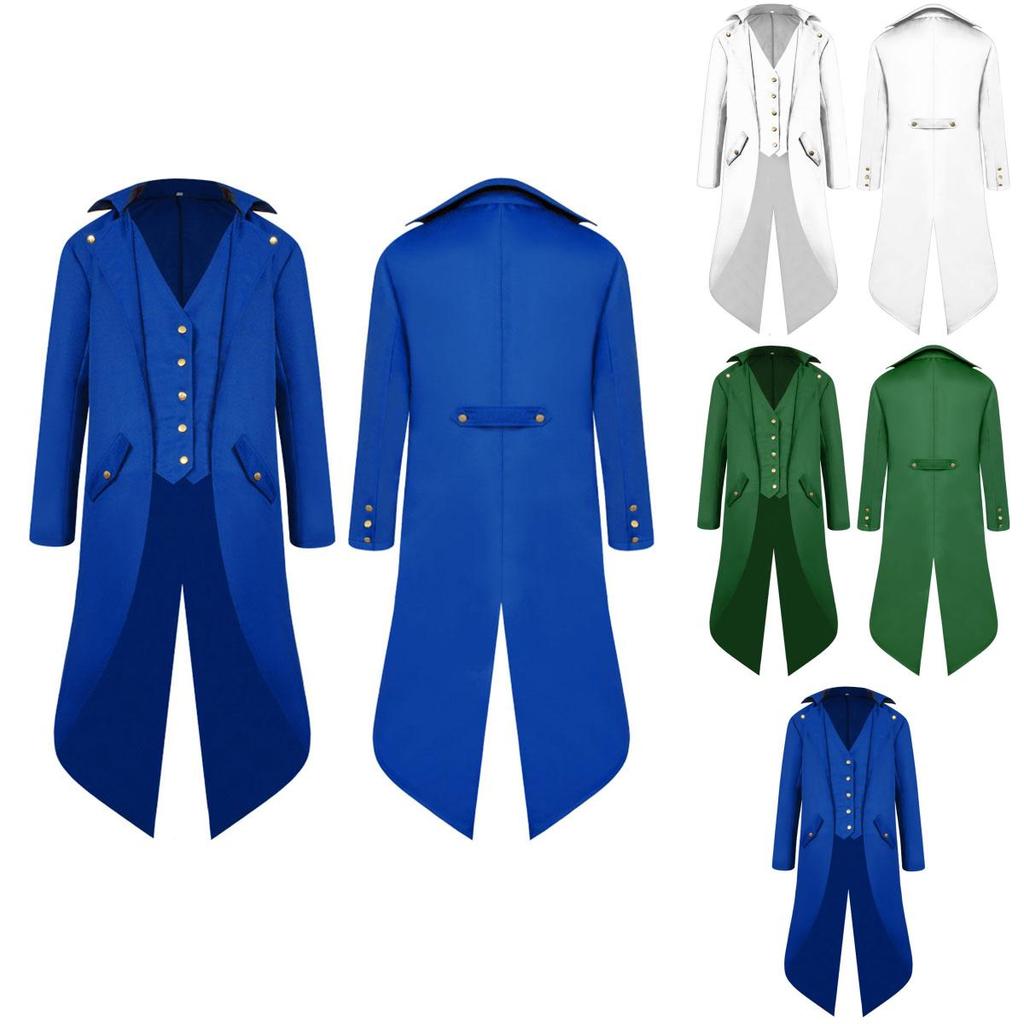 Luxurious Victorian Coat For Men Featuring Exquisite Corset Style And Button Front