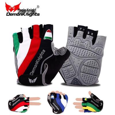 Magic Knight Breathable Anti-slip Cycling Gloves - Shockproof Half Finger for Mountain Biking and Sports