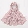 Premium Velvet Silk Hijab Scarf For Women Muslim Scarves Plain Shawls Solid Headscarf Wraps Islam Turban Headband Femme Ramadan