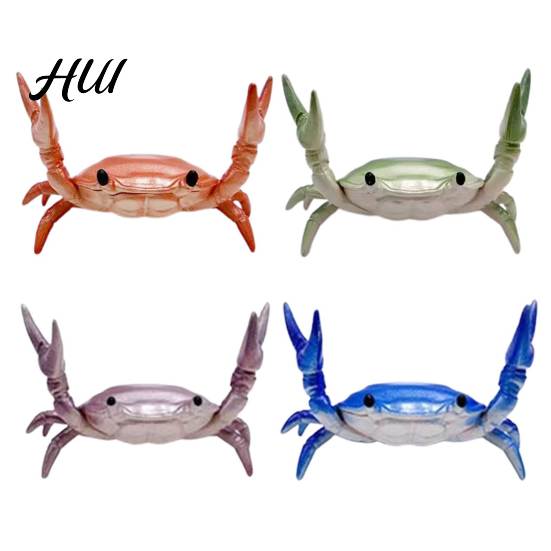 Creative Pen Holder Weightlifting Crab Desktop Organizer Decorative Ornament Desk Accessory for School Office Home PVC