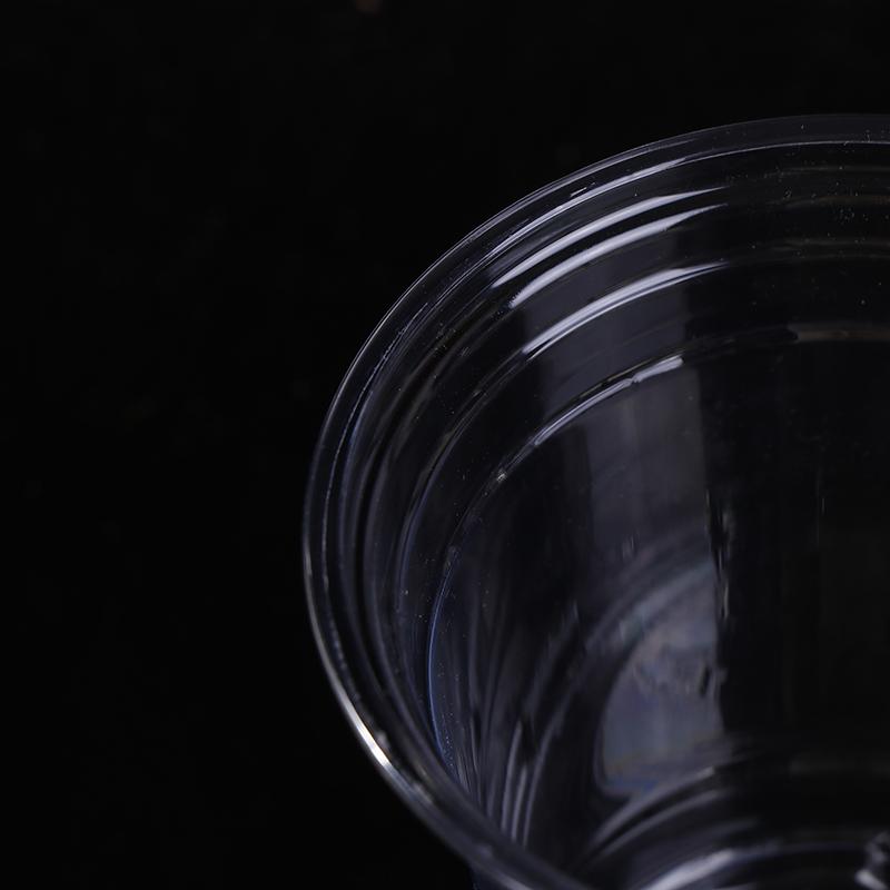 10 Pezzi 360/400/500ml Bicchieri di Plastica Trasparenti Monouso con Coperchio per Bere Direttamente Contenitore per Caffè Freddo Tè Bevande Fredde Frullati