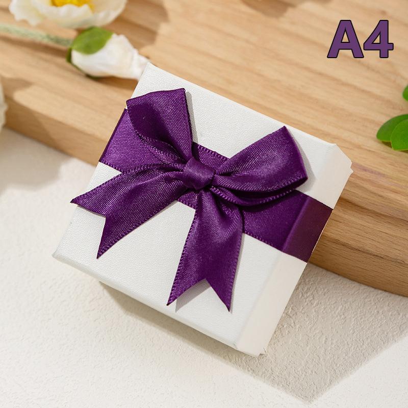 

1 шт., несколько цветов, 7*7*3,5 см, бант, подарочная коробка для ювелирных изделий, ожерелья, серег, браслета, кольца, брелока, броши, упаковка для хранения