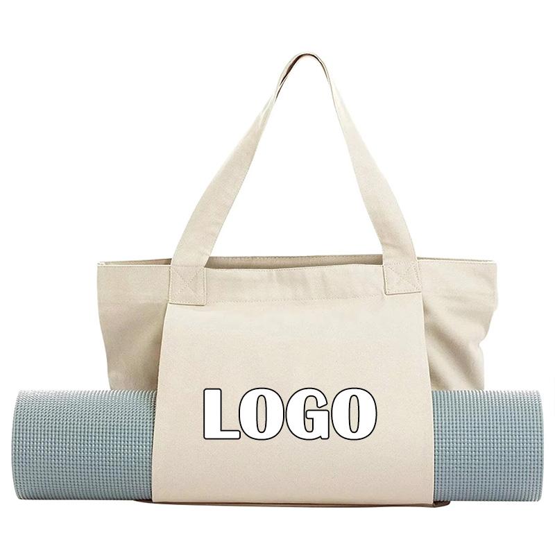 Buylor Add Logo Gym Yoga Mat Storage Bag Multifunctional Yoga Pilates Mat Case Bag Large Capacity Washable Lightweight Tote Bag бежевый
