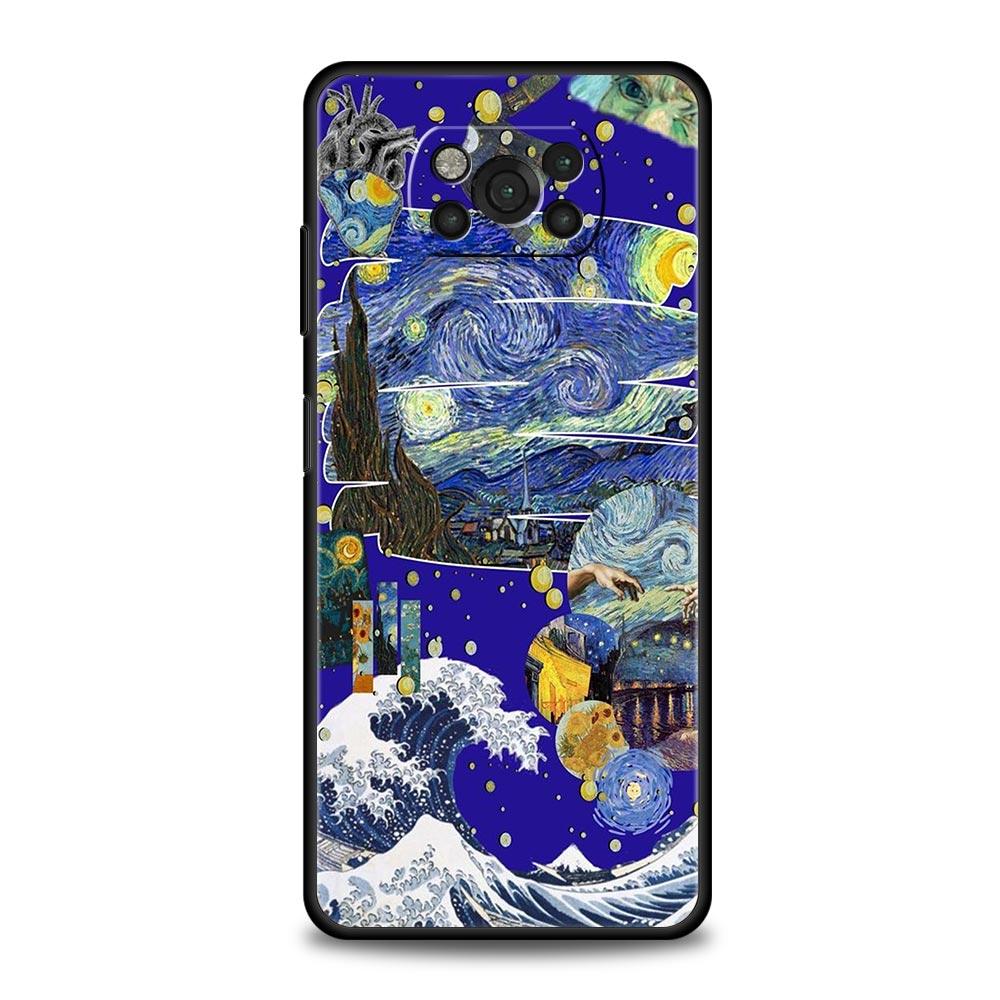 Art Vincent Van Gogh Starry For Xiaomi 12 Poco X3 NFC M3 F3 M4 X4 Pro 5G Phone Case Mi Note 10 Lite 11 10T 11T 11X 9T 11i Cover