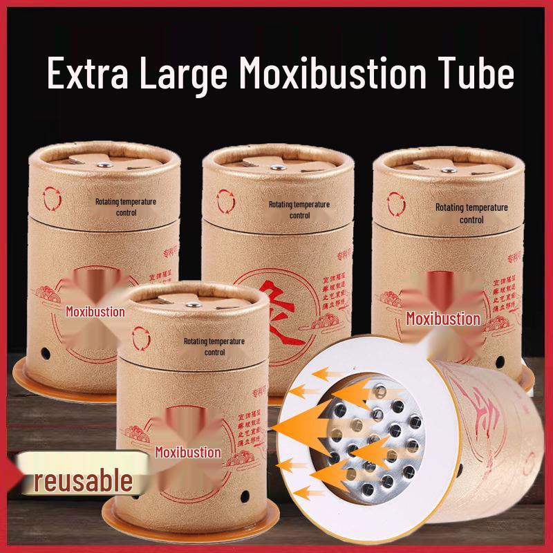 Portable Adjustable Temperature Moxa Moxibustion Tube and Jar Set