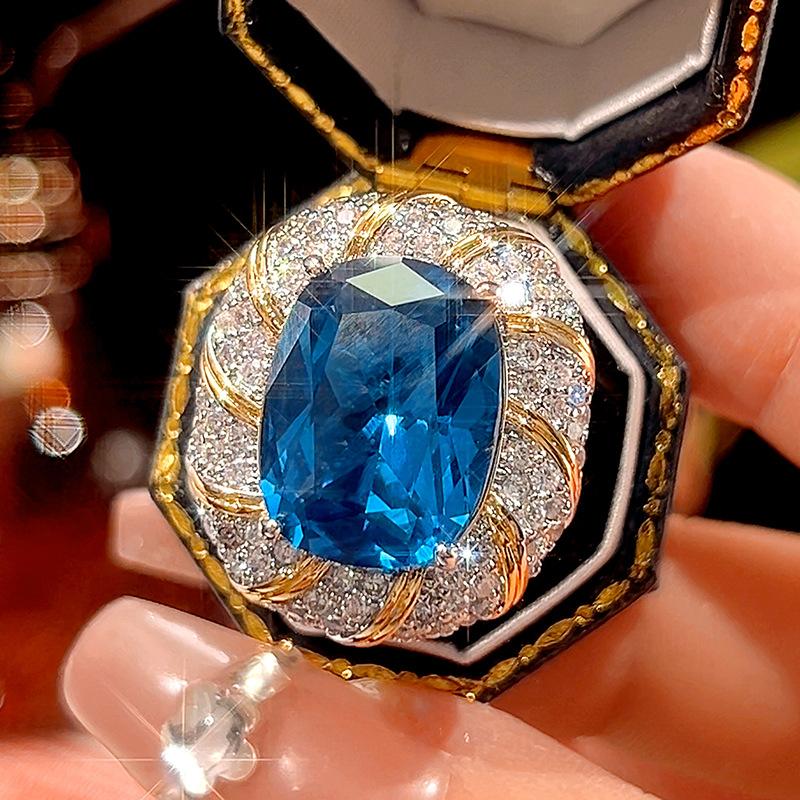 Jewelry Copper Bottom Gold-Plated Simulation Bird'S Nest Chepala Green Temperament Suit Female 12 * 16