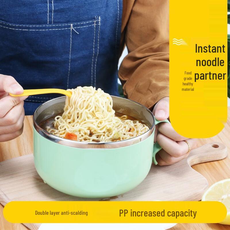 Cute Rabbit Stainless Steel Instant Noodle Bowl with Lid