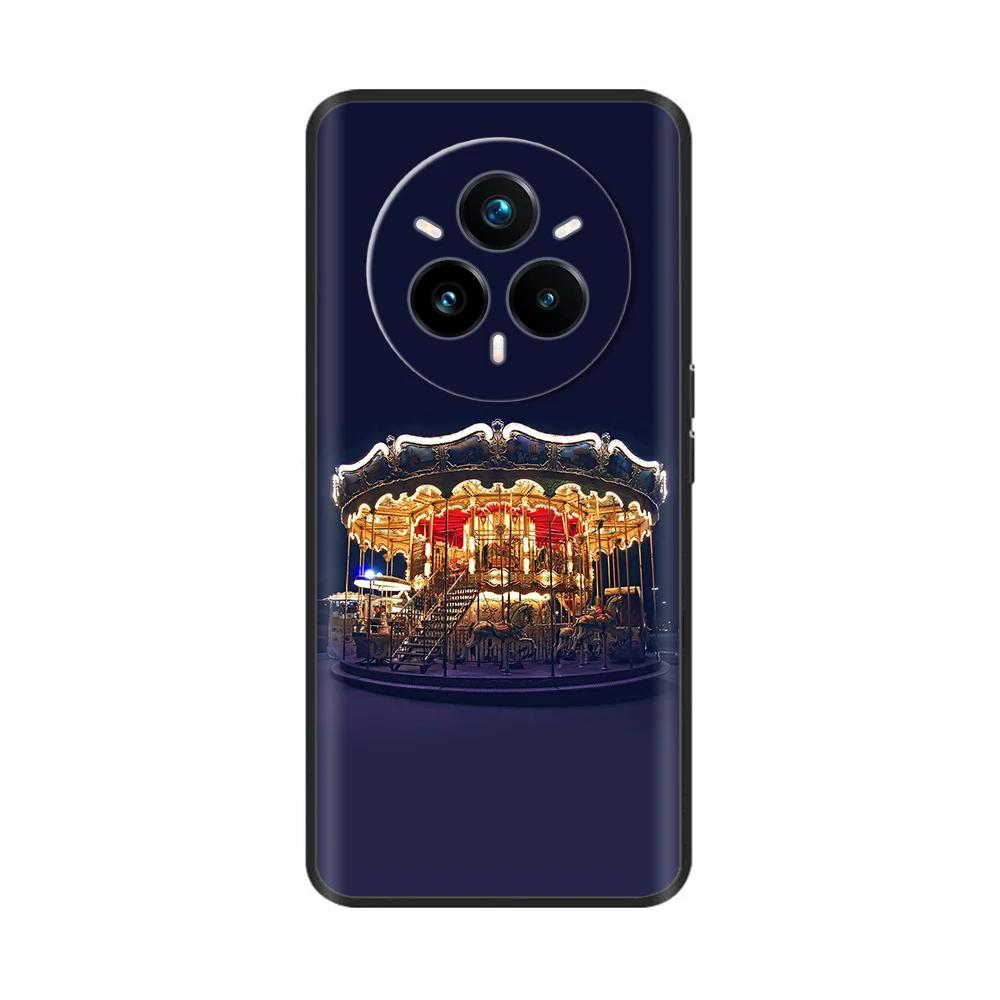 Für Realme 14 Pro Plus Hülle Rückseite Girly Mode Herz Blume Malerei Weiche TPU Hülle Fundas Für Oppo Realme 14 Pro+ Hüllen