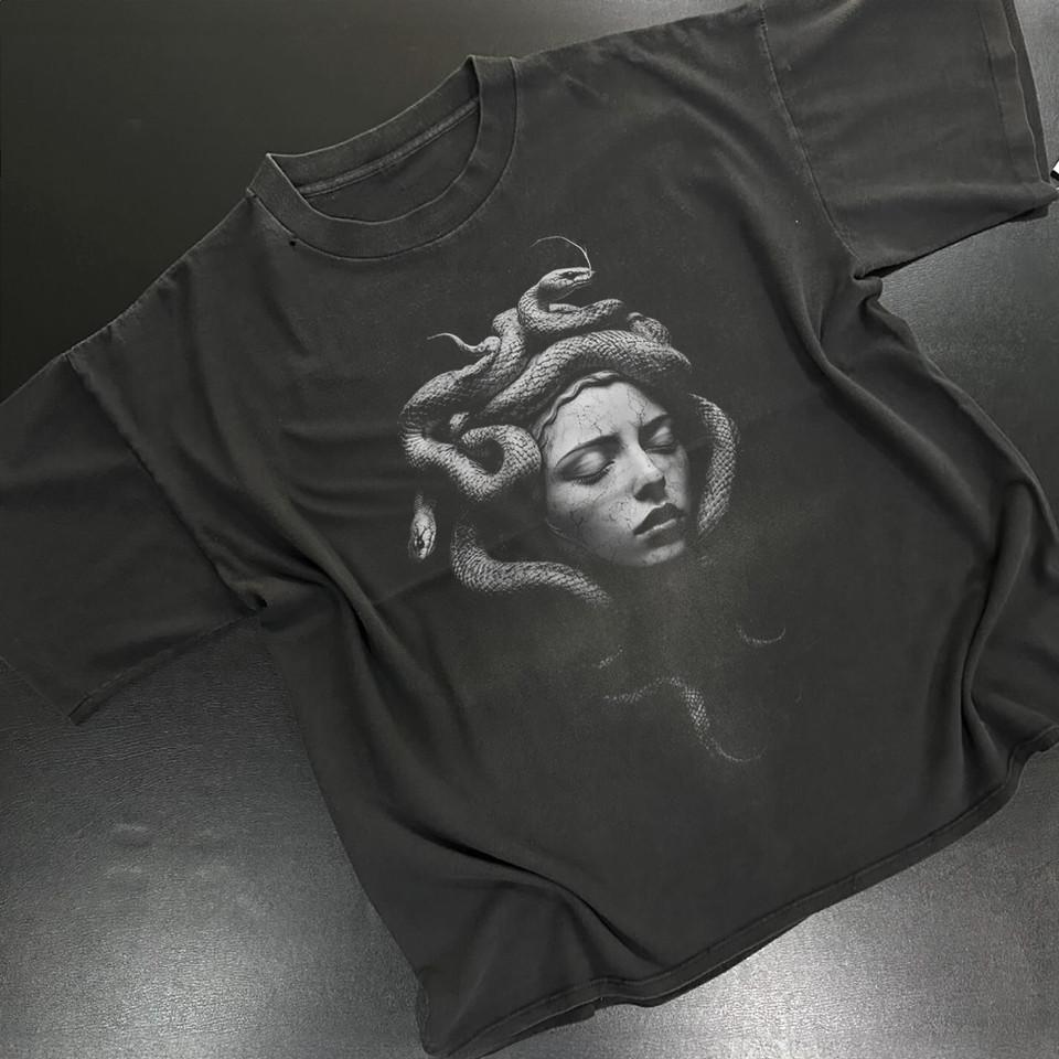 Vintage Medusa T Shirt Greek Mythology Gorgon Tee S-5XL